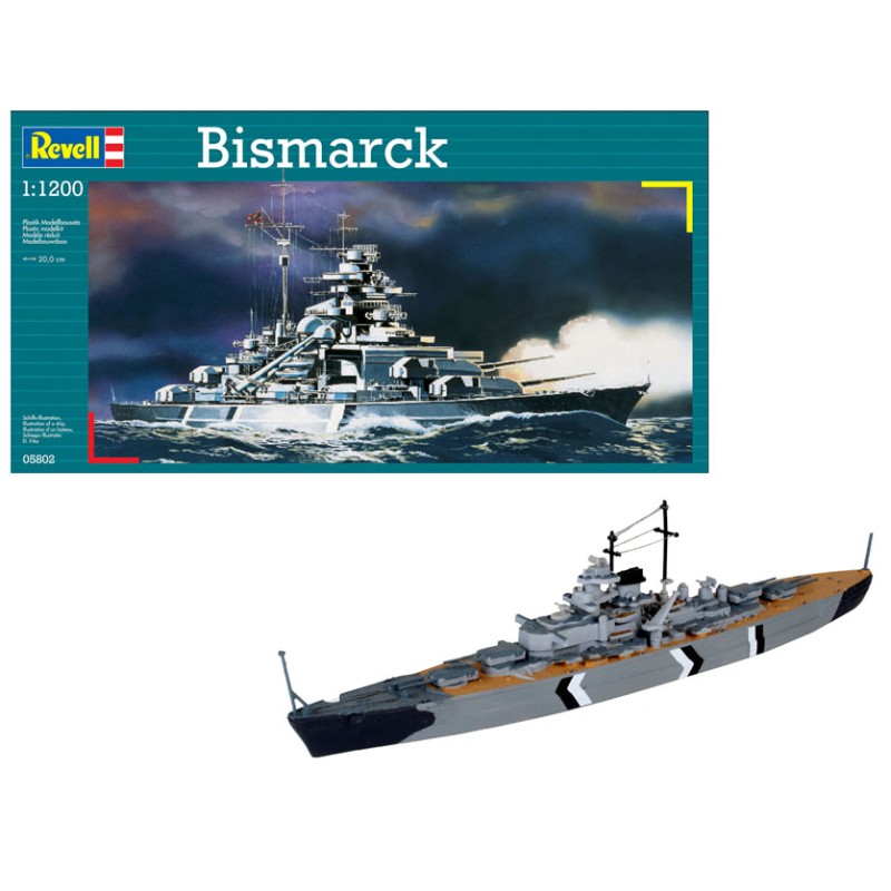 Revell - 05802 CUIRASSÉ BISMARCK 1:1200