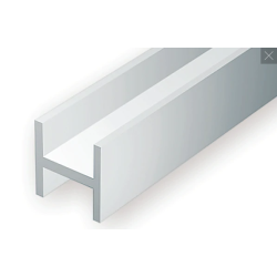 Evergreen EG284 – Profilé en H (colonne) en polystyrène blanc opaque Ø 3,2 mm (0.125")