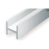 Evergreen EG285 – Colonne en H en polystyrène blanc opaque 4,0 mm