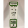 Evergreen EG286 – Colonne en H en polystyrène blanc opaque 4,8 mm