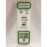 Evergreen EG295 – Cornière en polystyrène blanc opaque 4,0 mm
