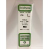 Evergreen EG296 – Cornière en polystyrène blanc opaque 4,8 mm