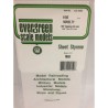 Evergreen EG4150 – Plaque en polystyrène blanc opaque rainurée 1,50 mm
