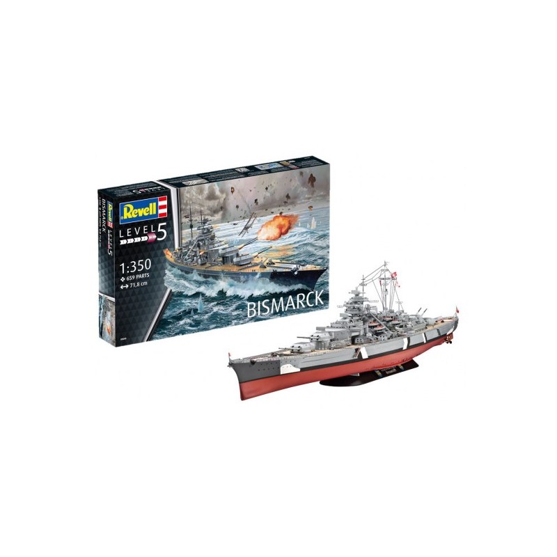 Revell	5040	Cuirassé Bismarck 1:350