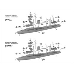 NikoModel 7001 – Destroyer O.R.P. Grom wz.40 (1/700) – Maquette Résine