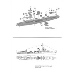 NikoModel	7002	Destroyer O.R.P. Grom wz.38 1/700