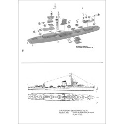 NikoModel 7003 – Destroyer O.R.P. Błyskawica wz.44 (1/700) – Maquette Résine