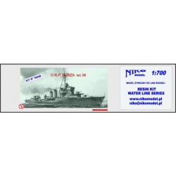 NikoModel 7004B – Destroyer O.R.P. Burza wz.36 – 1/700