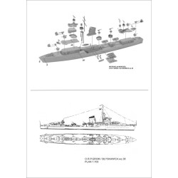 NikoModel 7005 – Destroyer O.R.P. Błyskawica wz.38 (1/700) – Maquette Résine