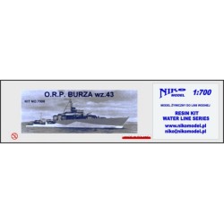NikoModel 7006 – Destroyer O.R.P. Burza wz.43 (1/700) – Maquette Résine