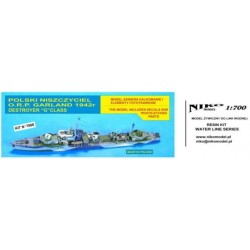 NikoModel 7008 – Destroyer O.R.P. Garland wz.43 (1/700) – Maquette Résine