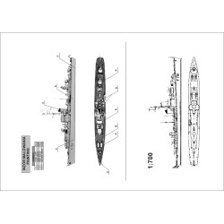 NikoModel 7016 – Escorteur Le Corse (1/700) – Maquette Résine