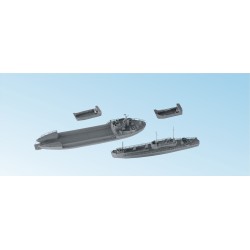 NikoModel 7033 – WWII US Landing Craft LCT, LCI, 2x LCM (1/700) – Maquette Résine