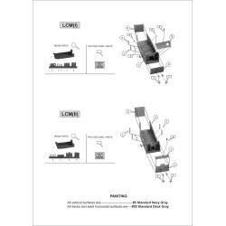 Niko Model - 07033  WWII US Loading Craft LCT, LCI, 2xLCM  1/700