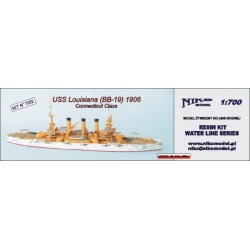 NikoModel 7052 – USS Louisiana (BB-19) 1906 (1/700)