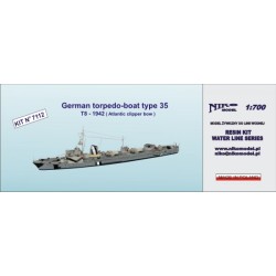Niko Model 7112 – Torpilleur allemand Type 35 T8 (1942) 1:700