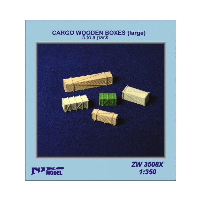 Niko Model - W3508X - Caisses de fret en bois (grandes) 1/350