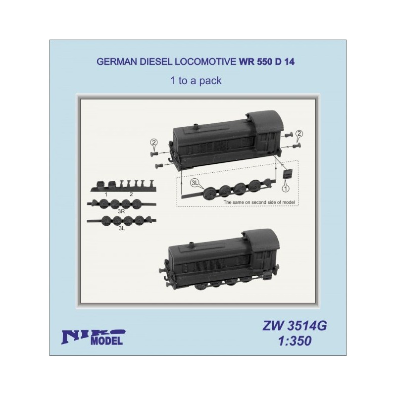 NikoModel	3514G	Locomotive allemande diesel WR 550 D 14 1/350