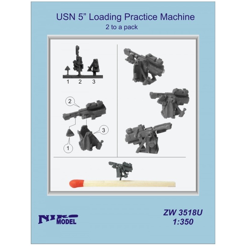 Niko Model - W3518U  Machine d'entraînement au chargement 5" USN 1/350