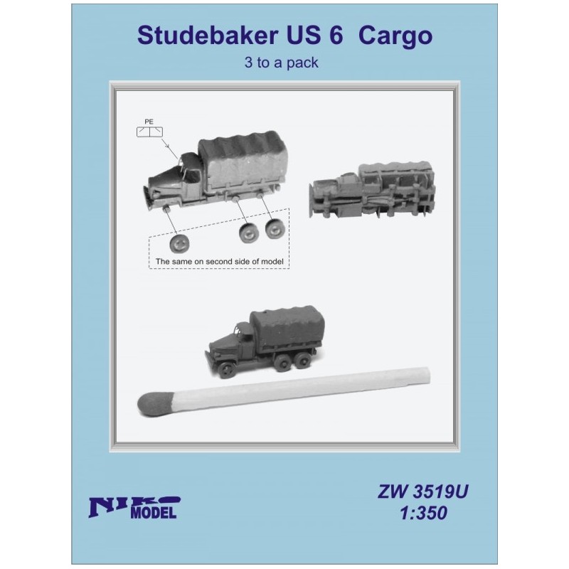 Niko Model - W3519U  Studebaker US 6 Cargo 1/350