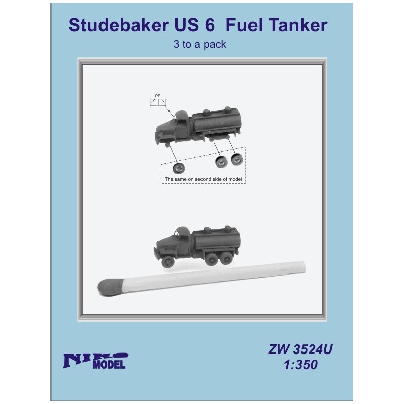 NikoModel	3524U	Studebaker US 6 Fuel Tanker 1/350