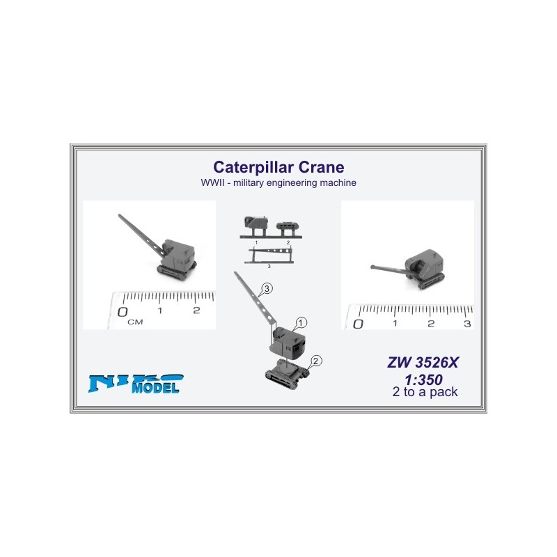 NikoModel	3526X	Grue Caterpillar WWII - machine du génie militaire 1/350