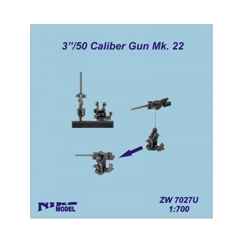 NikoModel	7027U	3"/50 Caliber Gun Mk.22 1/700