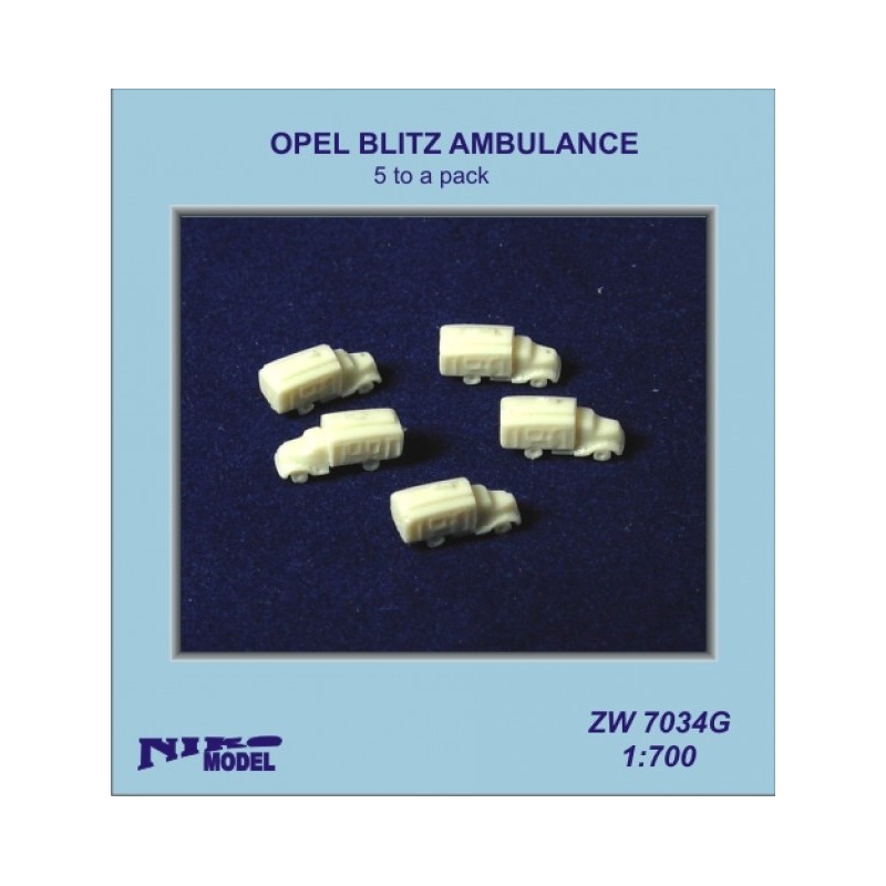 Niko Model - W7034G  Ambulance Opel blitz 1/700