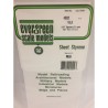 Evergreen EG4502 – Profilé carré en polystyrène blanc opaque 1/12" x 1/12" (2,1 mm x 2,1 mm)