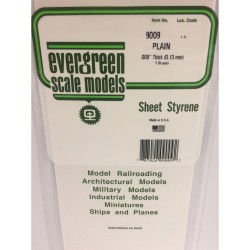 Evergreen EG9009 Plaque Blanche 0.125(4p.)  [i 3]