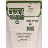 Evergreen EG9009 – Plaques blanches 0,125 mm (lot de 4)