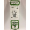 Evergreen EG279 – Poutre en I en polystyrène blanc opaque Ø 9,5 mm (0.375")Blanc
