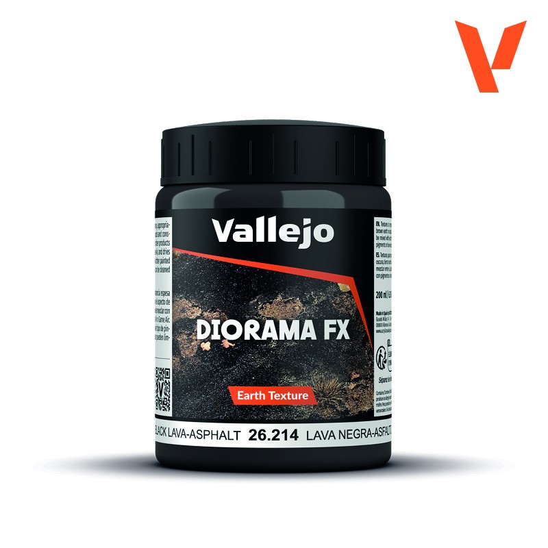 Vallejo 26.214 - Diorama effets - Asphalte de lave noire (200 ml)