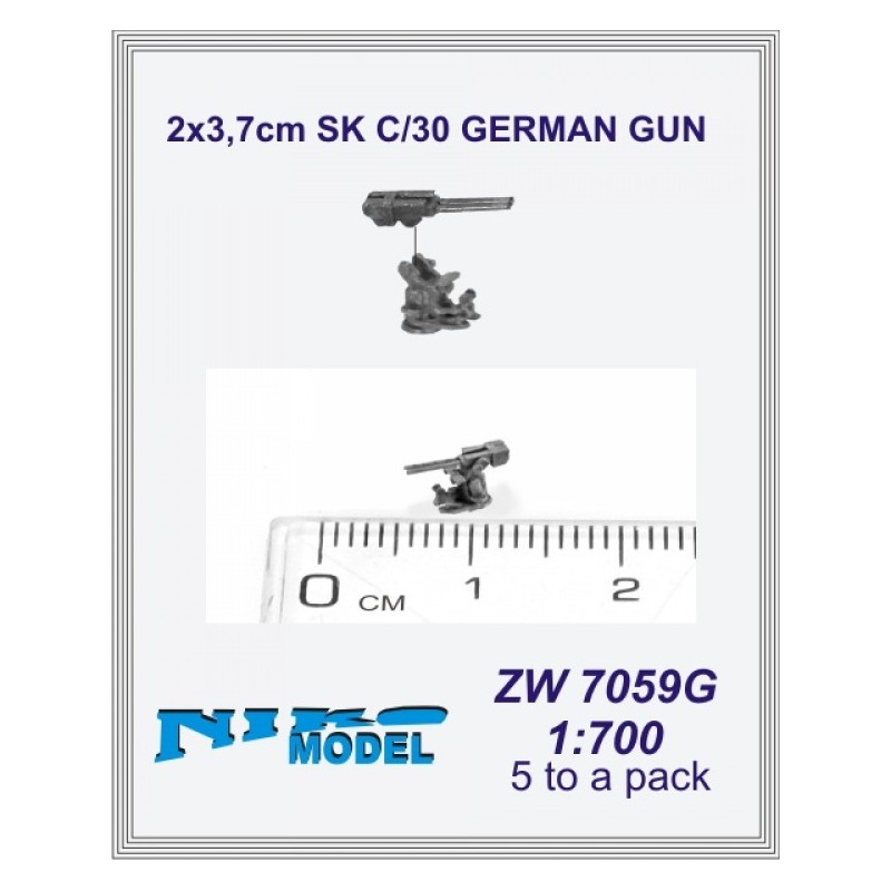 NikoModel	7059G	Canon allemand 2x3,7cm SK C/30 1/700