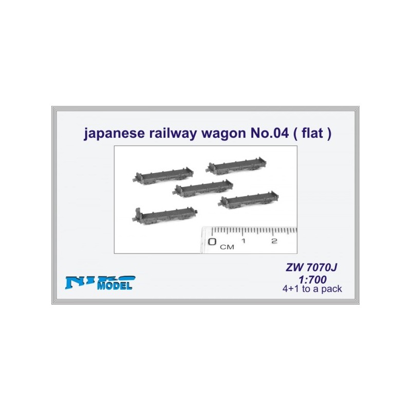 Niko Model - W7070J Wagon plat japonaise  N°04 1/700