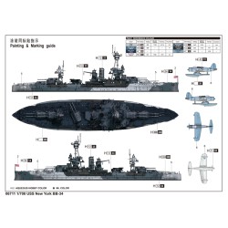 Trumpeter 6711 – USS New York BB-34 1:700