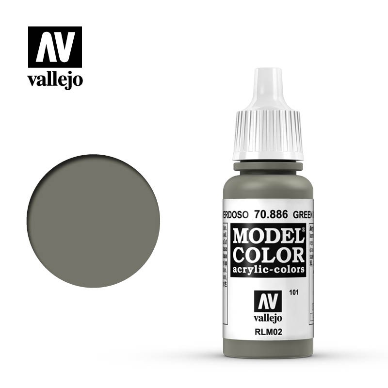 Vallejo 70.886 - Vert Gris Mat (17 ml)