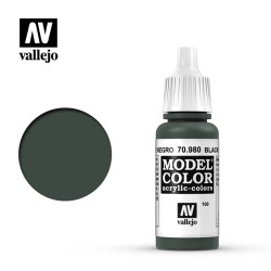 Vallejo 70.980 - Vert Noir Mat (17 ml)
